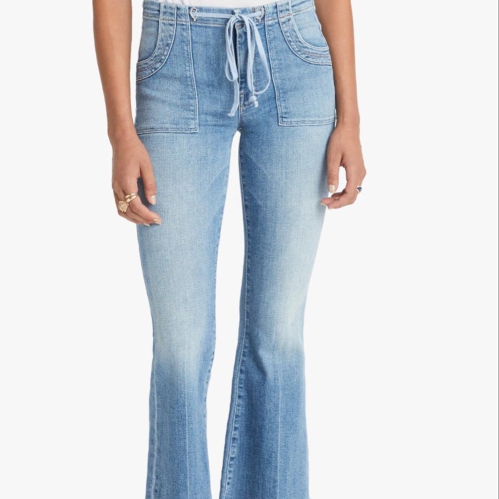 Mother Jeans Tie Patch Weekender